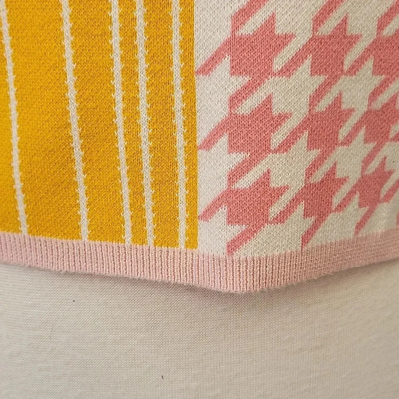 Dolan Anthropologie Stripe & Houndstooth Sweater Size XS - Picture 9 of 15